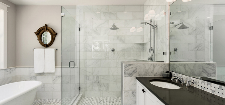 bathroom shower door installation in Apple Valley