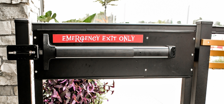 emergency push bar installation in Apple Valley